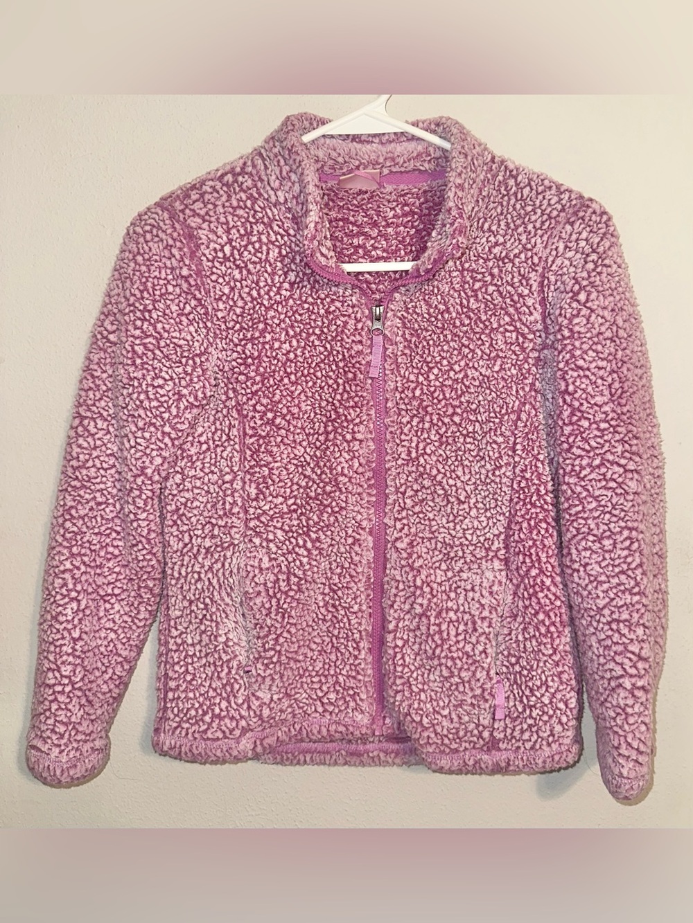 32 HEAT Pink Zipper Sweater